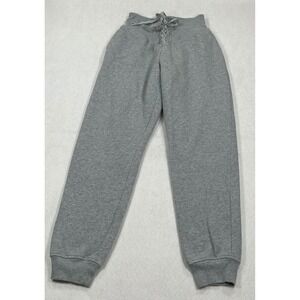 Victoria's Secret Womens Gray Lace Up Waist Jogger Sweatpants High Rise Small